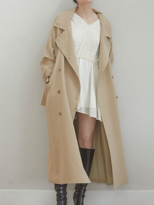 Standcollar 2way trench コート ALL ACYM ONLINE SHOP