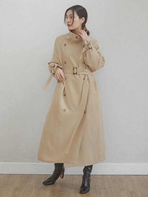 Standcollar 2way trench コート ALL ACYM ONLINE SHOP