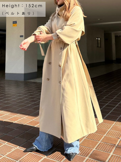 Standcollar 2way trench コート ALL ACYM ONLINE SHOP