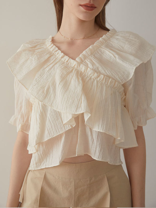 Frill sheer ブラウス ALL ACYM ONLINE SHOP