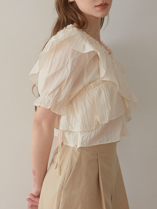 Frill sheer ブラウス ALL ACYM ONLINE SHOP