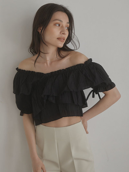 Frill sheer ブラウス ALL ACYM ONLINE SHOP