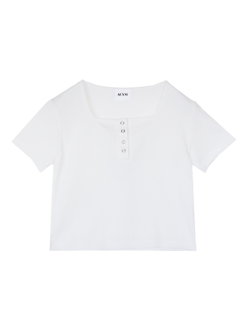 Henry neck mini Tシャツ ALL ACYM ONLINE SHOP