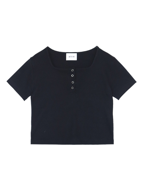 Henry neck mini Tシャツ ALL ACYM ONLINE SHOP