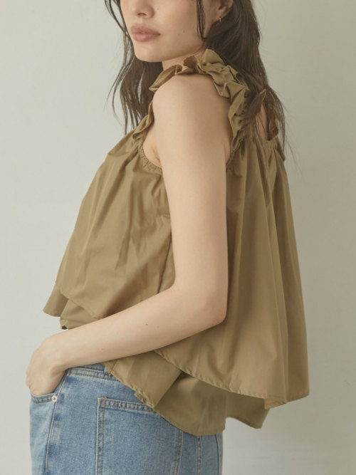 Frill shoulder flare タンク ALL ACYM ONLINE SHOP