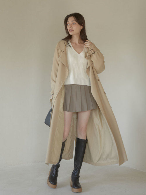 Stand collar long trench コート ALL ACYM ONLINE SHOP