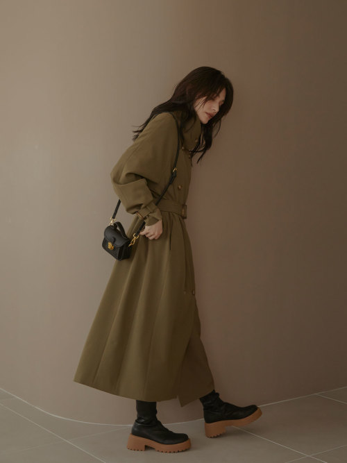 Stand collar long trench コート ALL ACYM ONLINE SHOP