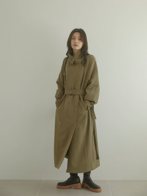 Stand collar long trench コート ALL ACYM ONLINE SHOP