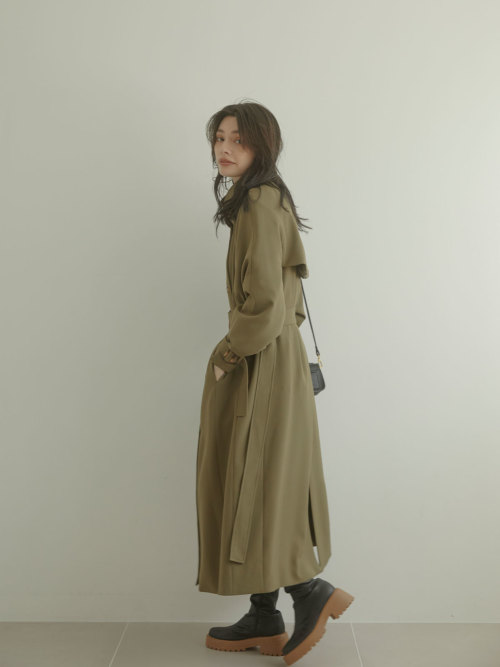 Stand collar long trench コート ALL ACYM ONLINE SHOP