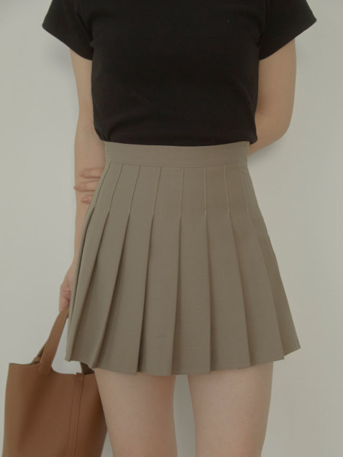 Pleats trapeze mini スカート ALL ACYM ONLINE SHOP