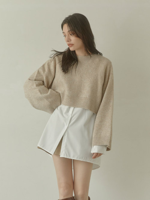 Loose sleeve mini ニット ALL ACYM ONLINE SHOP