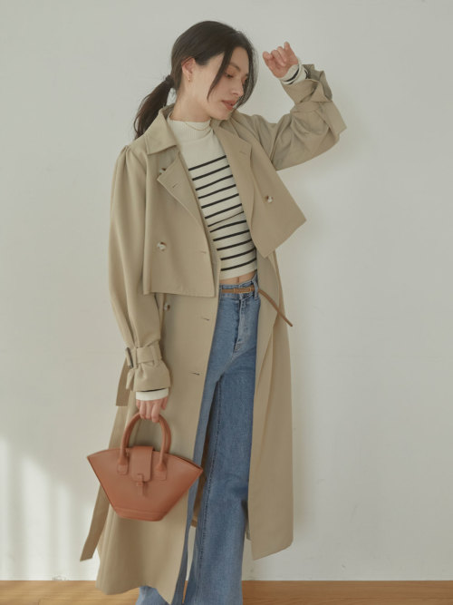 Multi 2 piece trench コート ALL ACYM ONLINE SHOP