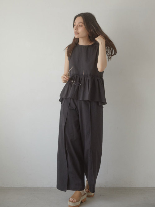 Natural linen layered パンツ ALL ACYM ONLINE SHOP