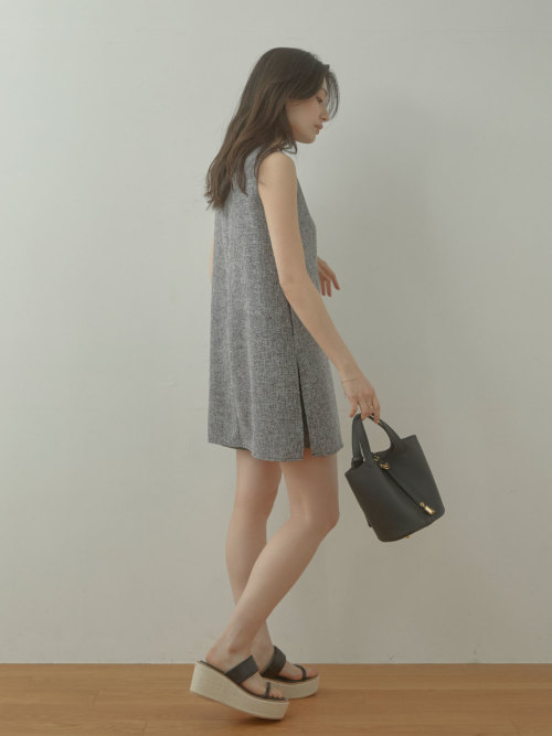 Tweed mini saloppete ワンピース ALL ACYM ONLINE SHOP