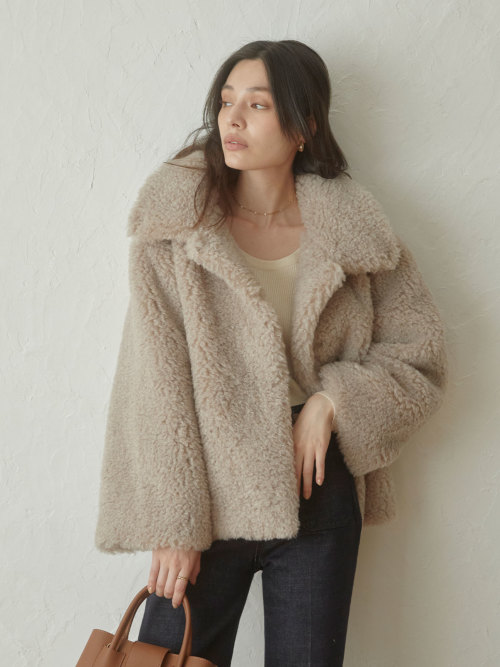 Fluffy boa volume ジャケット ALL ACYM ONLINE SHOP