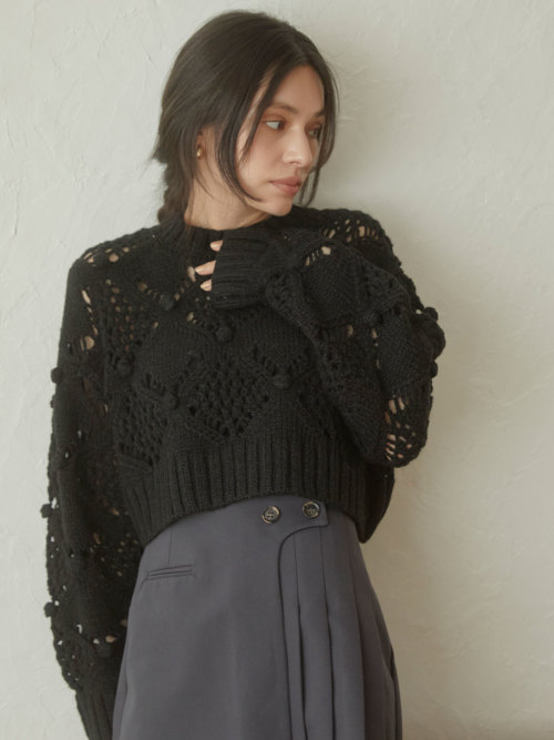 ACYM ニット セーター Decoration short レディース : ZOZOTOWN