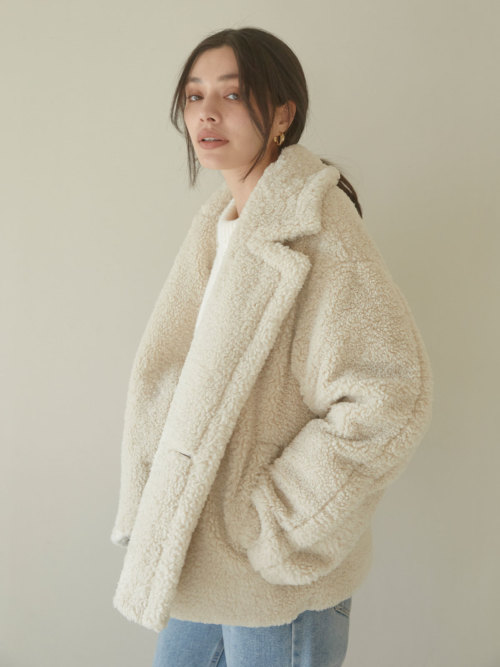 Teddy volume short コート ALL ACYM ONLINE SHOP